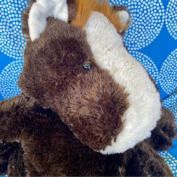 Kellytoy Horse Plush Brown White Black Weighted Made in Korea Large - Picture 14 of 16